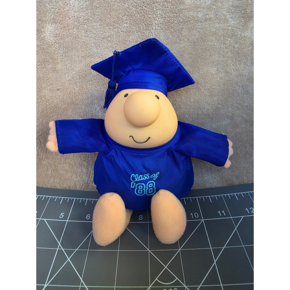 Vintage Ziggy Plush Graduation Class of 1988 Tom Wilson Blue Gown 7 Inch